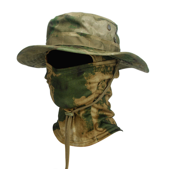 TWS UV-Schutz-Booniehut mit Sturmhaube – Zum Angeln, Wandern, Jagen und für den militärischen Einsatz