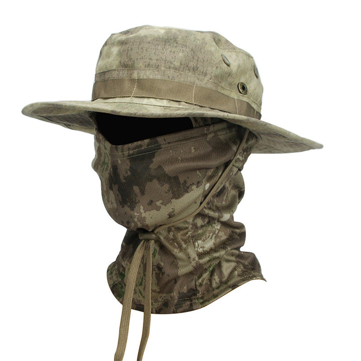 TWS UV-Schutz-Booniehut mit Sturmhaube – Zum Angeln, Wandern, Jagen und für den militärischen Einsatz