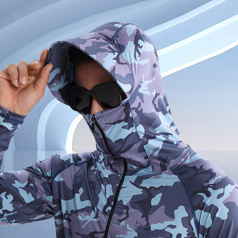 FieldGuard Camouflage Schnelltrocknendes UV-Angelhemd
