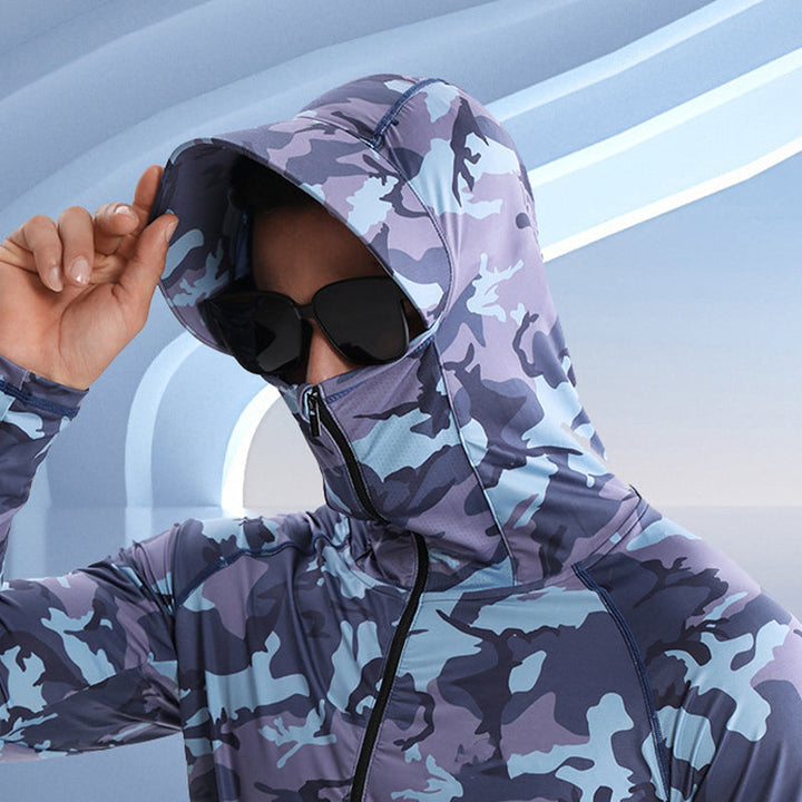 FieldGuard Camouflage Schnelltrocknendes UV-Angelhemd