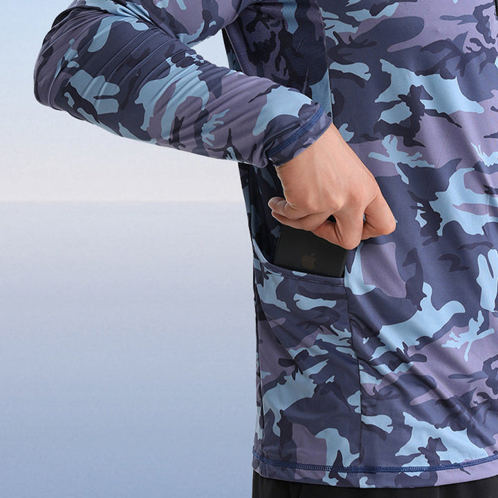 FieldGuard Camouflage Schnelltrocknendes UV-Angelhemd
