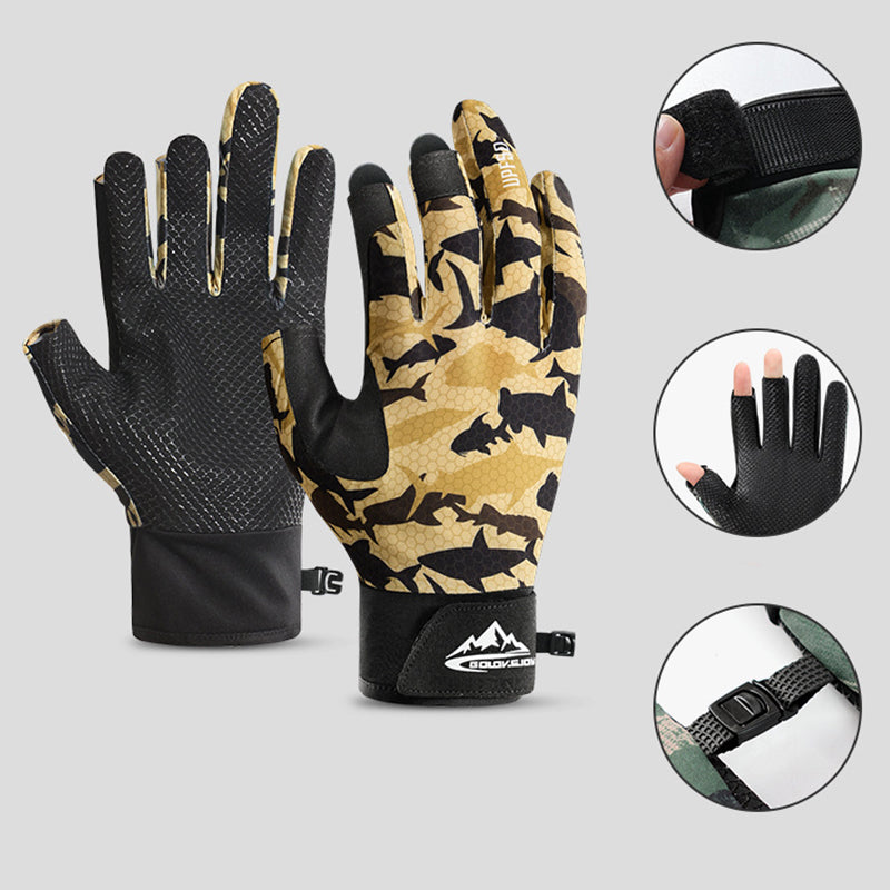 Fingerlose TWS-Angelhandschuhe mit Sonnenschutz