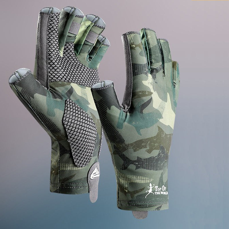 Fingerlose TWS-Angelhandschuhe mit Sonnenschutz