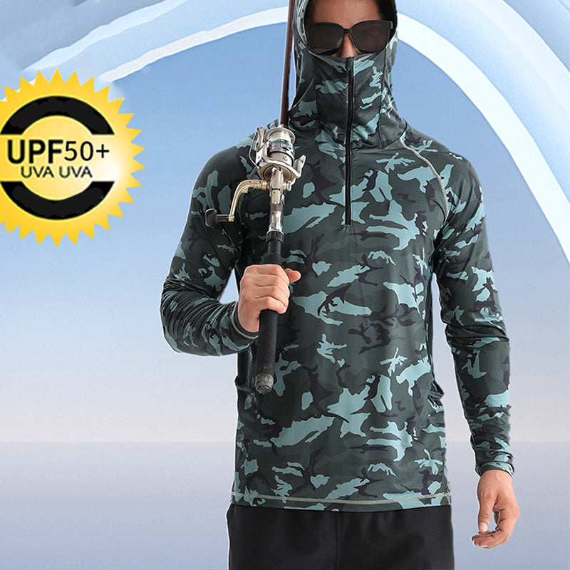 FieldGuard Camouflage Schnelltrocknendes UV-Angelhemd