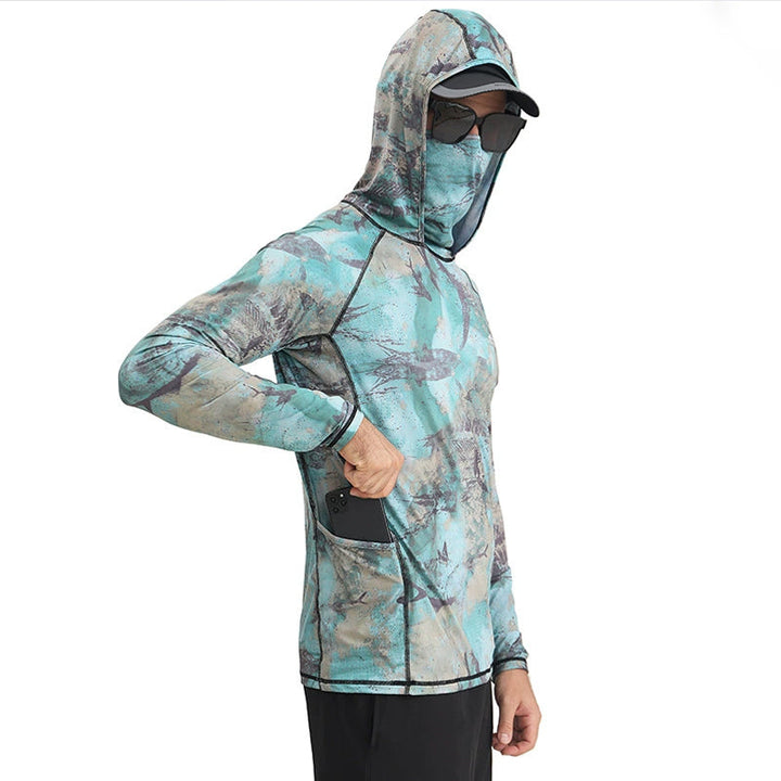 FieldGuard Buntes, schnelltrocknendes UV-Schutz-Angelshirt