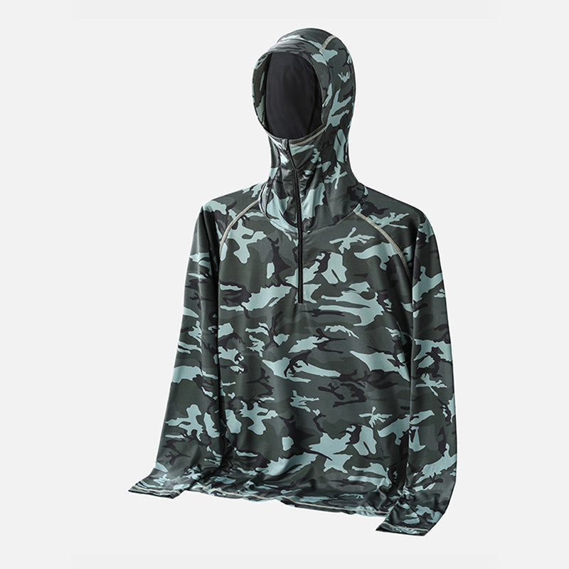 FieldGuard Camouflage Schnelltrocknendes UV-Angelhemd