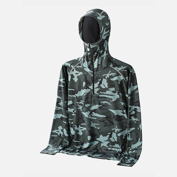 FieldGuard Camouflage Schnelltrocknendes UV-Angelhemd