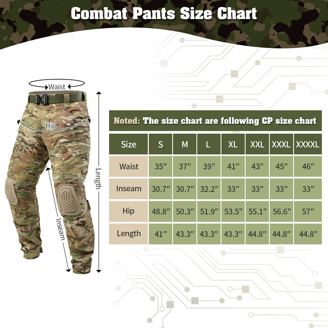 G4 Pro Combat Pants with Knee Pads Camouflage Tactical Pants