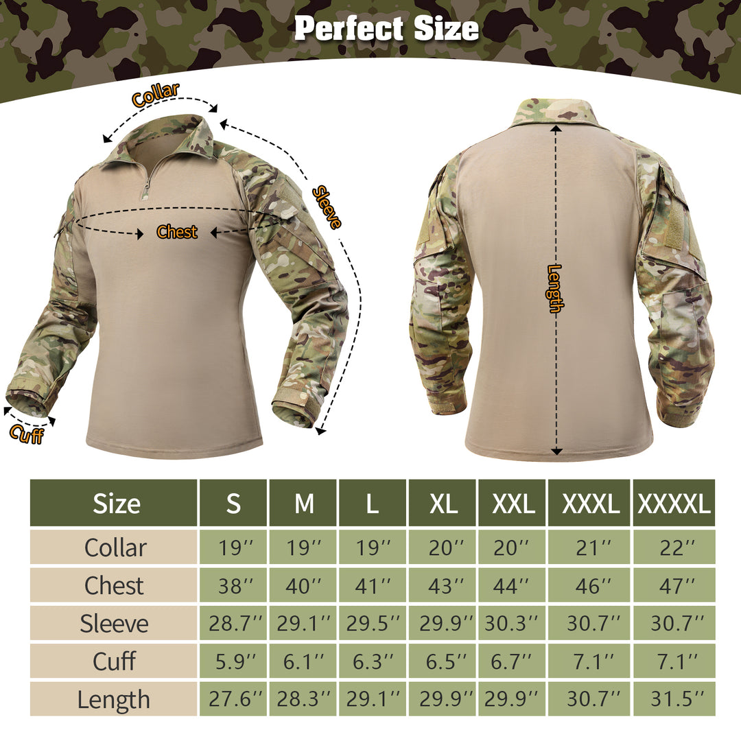 G3 Pro Rapid Assault Combat Shirt mit Taschen Camouflage