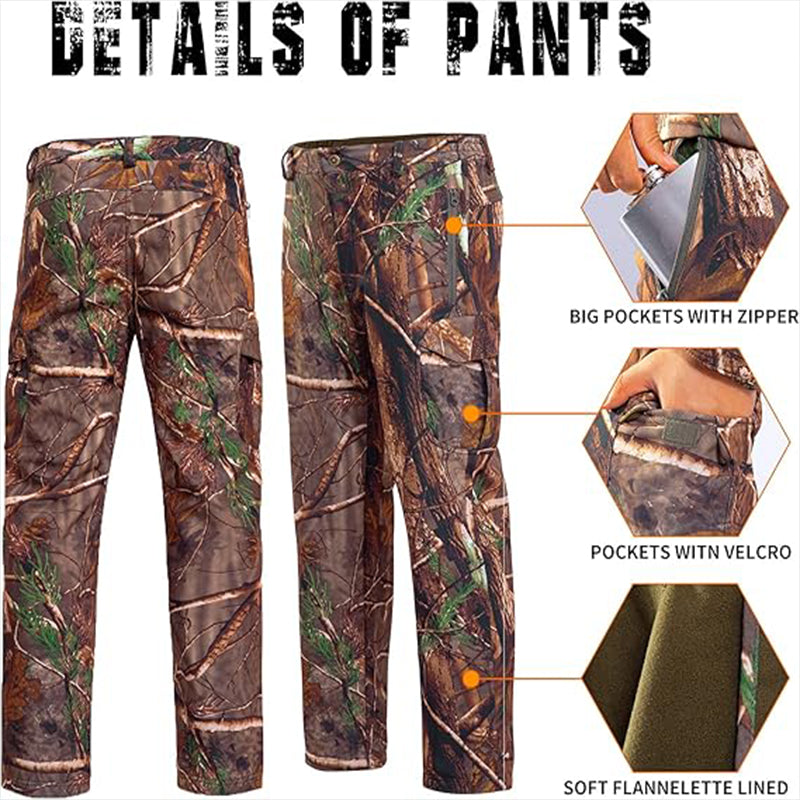 TWS Ultra Silent Jagdanzug Herren Wasserabweisende Softshell-Kleidung Camouflage Feldausrüstung