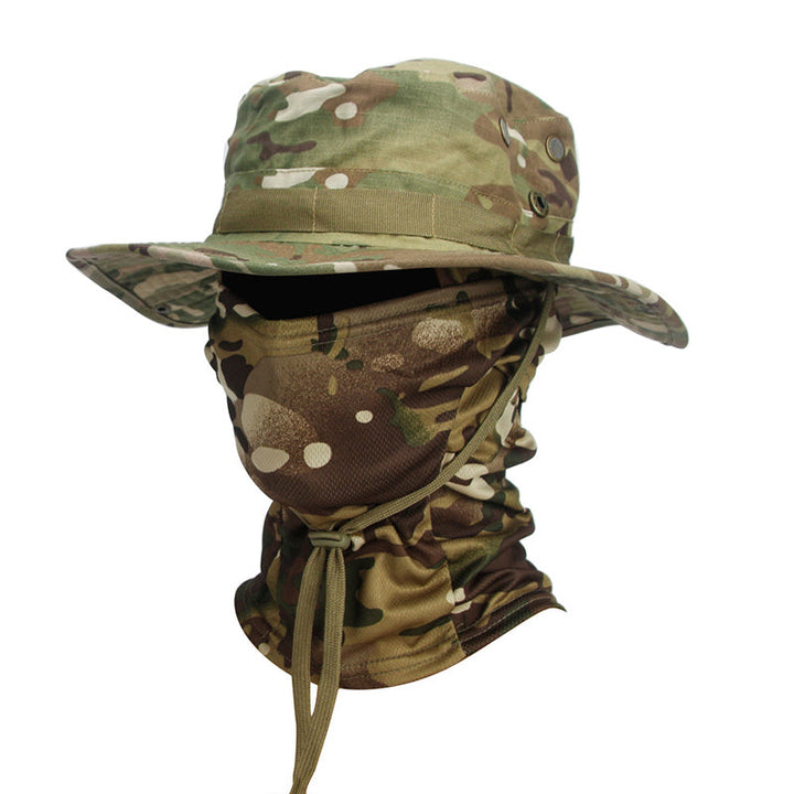 TWS UV-Schutz-Booniehut mit Sturmhaube – Zum Angeln, Wandern, Jagen und für den militärischen Einsatz