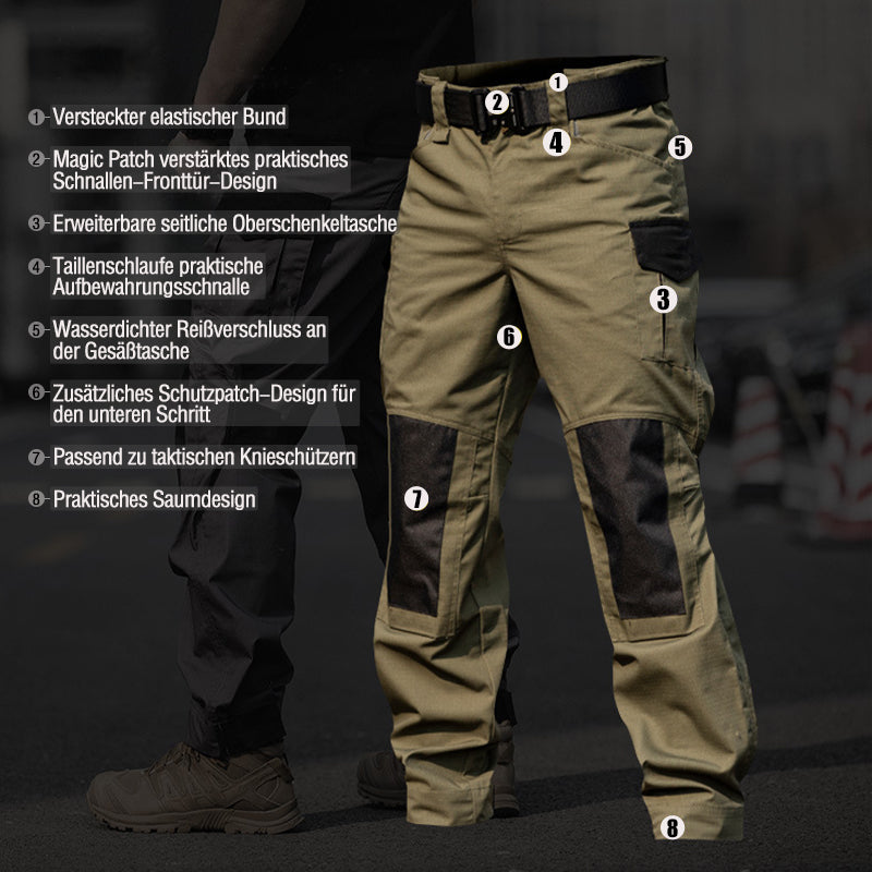 Urban wasserdichte Ripstop Cargohose für Herren