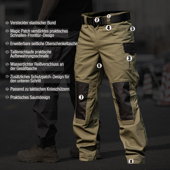 Urban wasserdichte Ripstop Cargohose für Herren