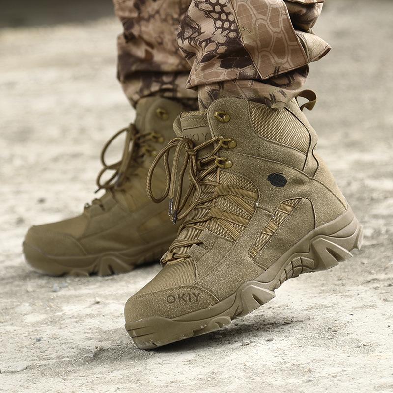 High-top Taktische Straßenstiefel mit hohen Schäften leichte Militärstiefel für Herren