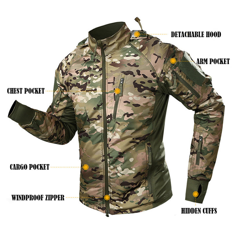Archon Tactical Waterproof Packable Operator Jacket, windabweisend, Winterstil