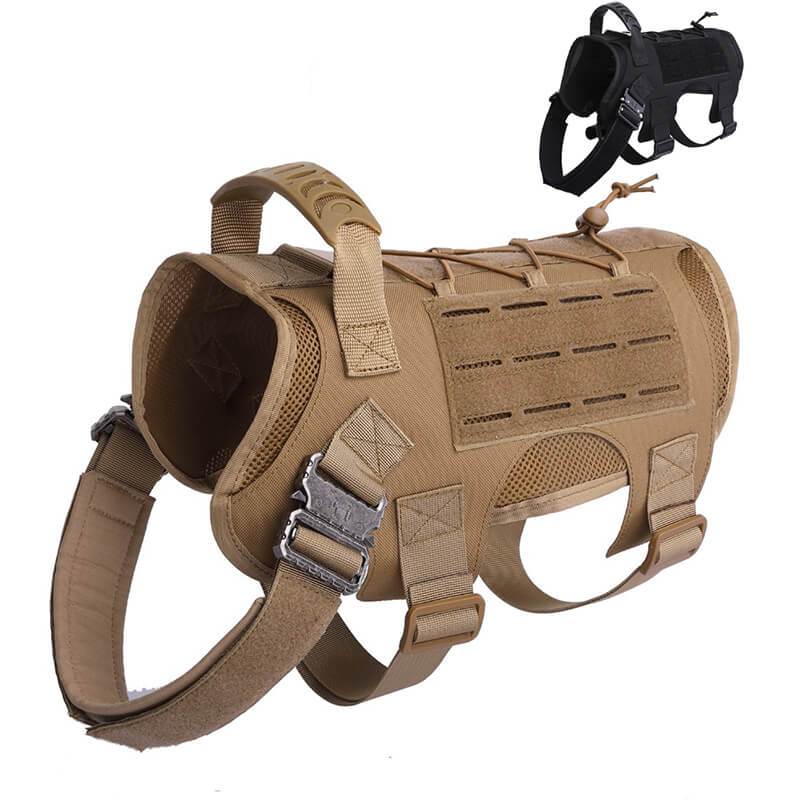 Nylon Tactical Service Dog Harness Heavy Duty Dog Training Harness